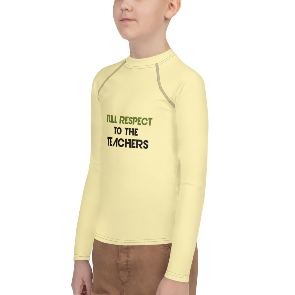 FULL RESPECT TO TEACHER - Youth Rash Guard