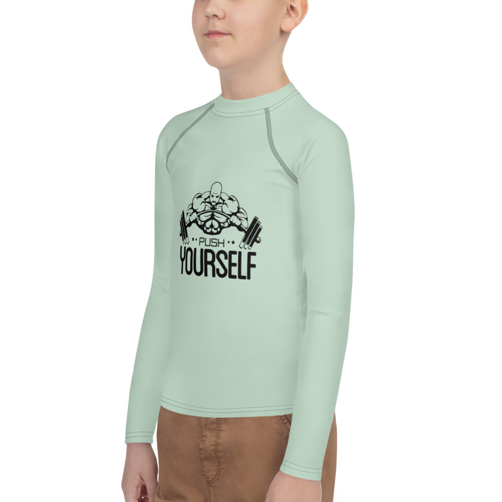 PUSH YOURSELF - Youth Rash Guard