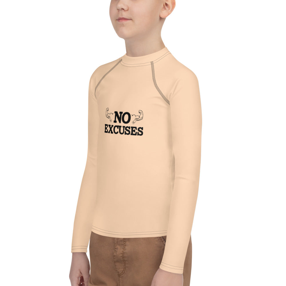 NO EXCUSES - Youth Rash Guard