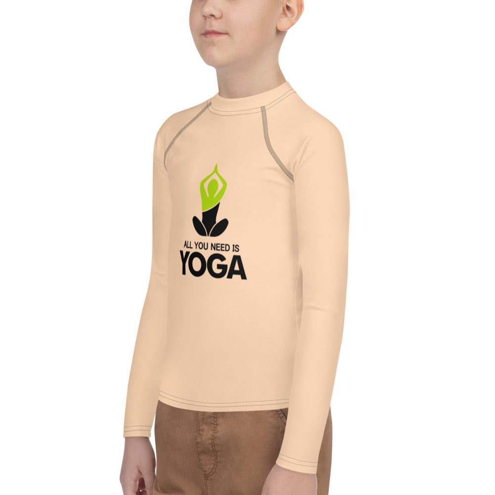 ALL YOU NEED IS YOGA - Youth Rash Guard