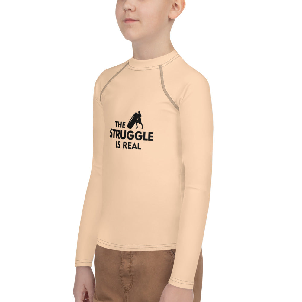 THE STRUGGLE IS REAL - Youth Rash Guard