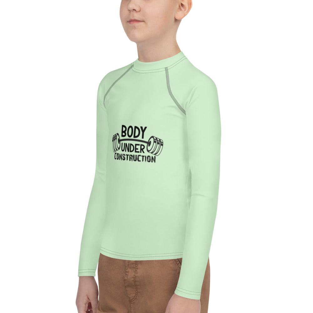 BODY UNDER CONSTRUCTION - Youth Rash Guard