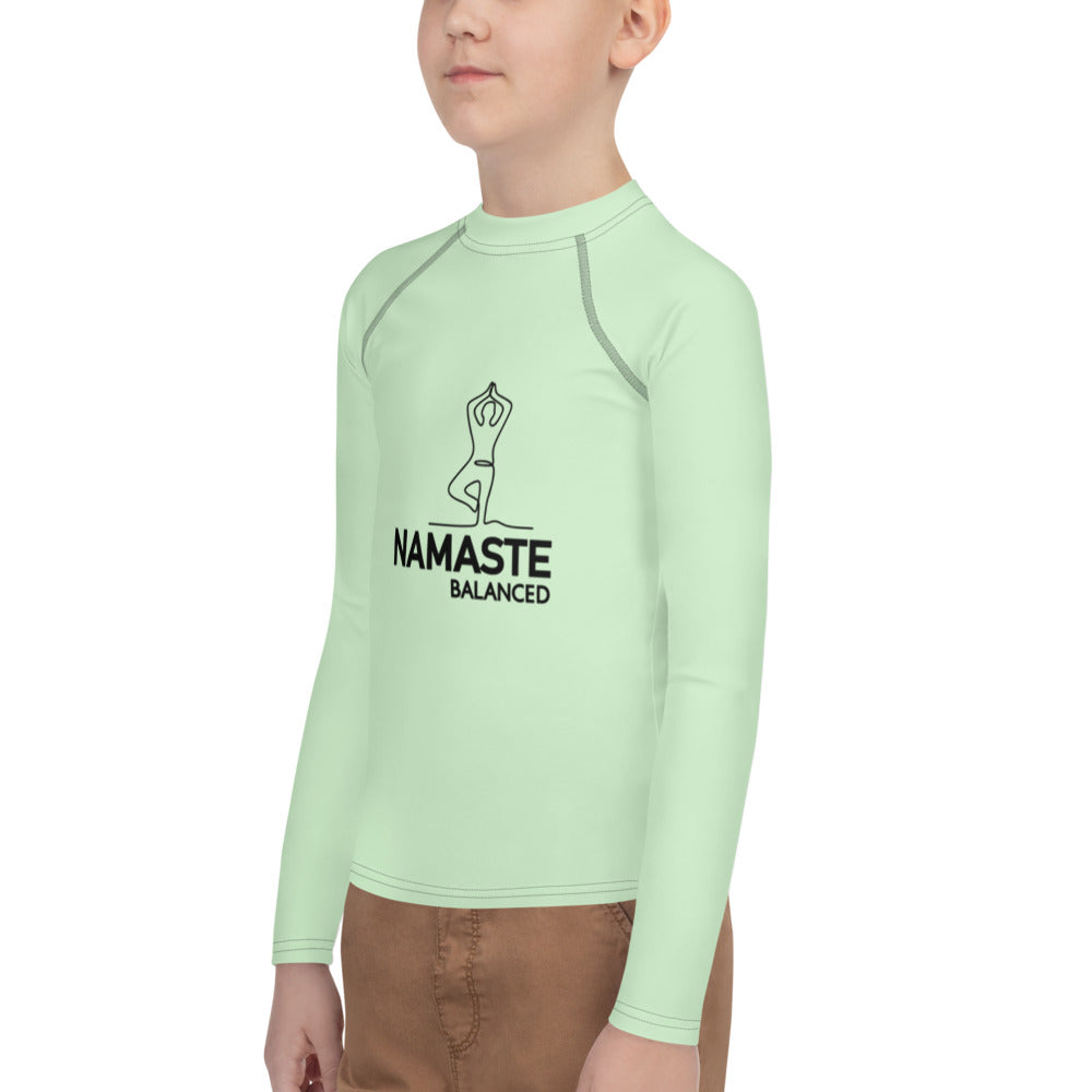 NAMASTE BALANCED - Youth Rash Guard