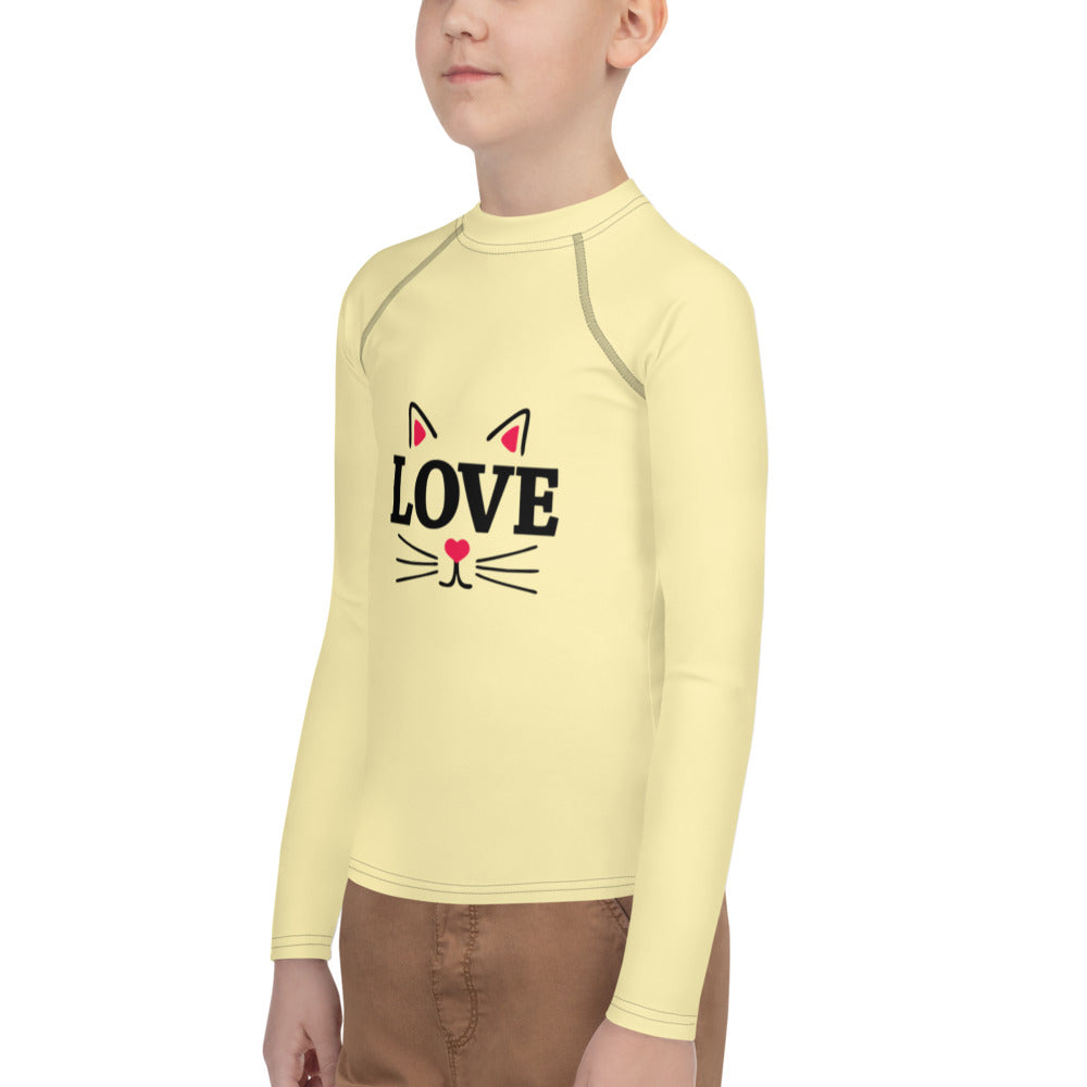 LOVE CATS - Youth Rash Guard