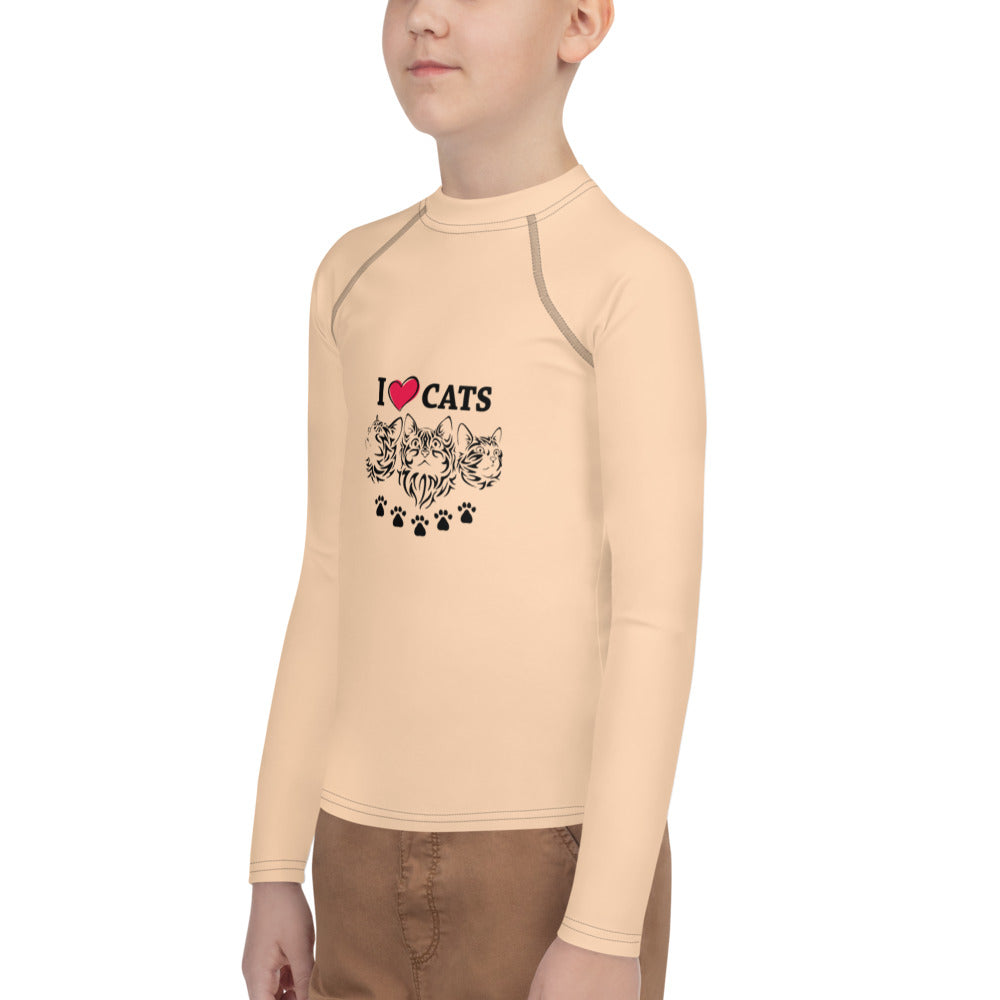 I LOVE CATS - Youth Rash Guard