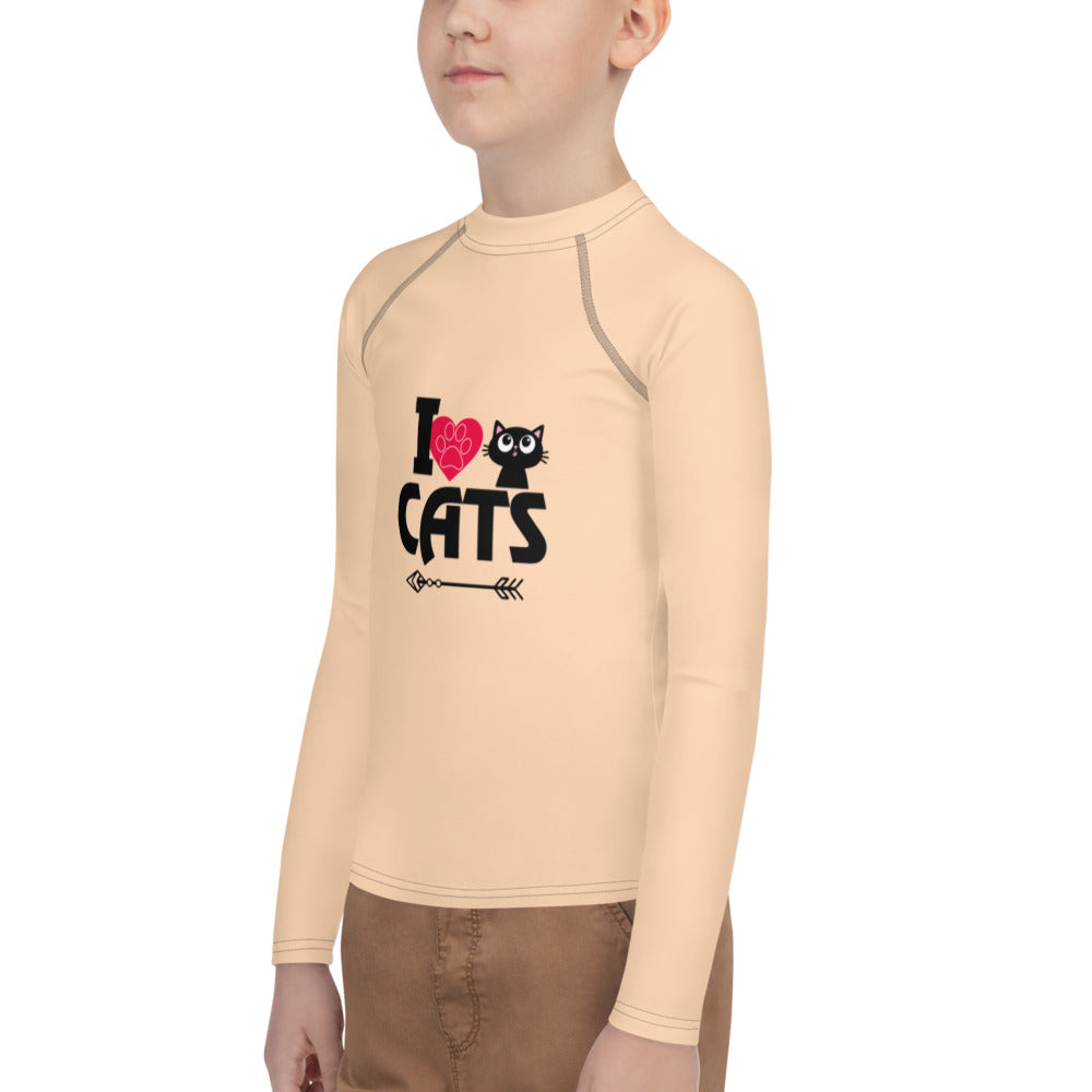 I LOVE CATS - Youth Rash Guard