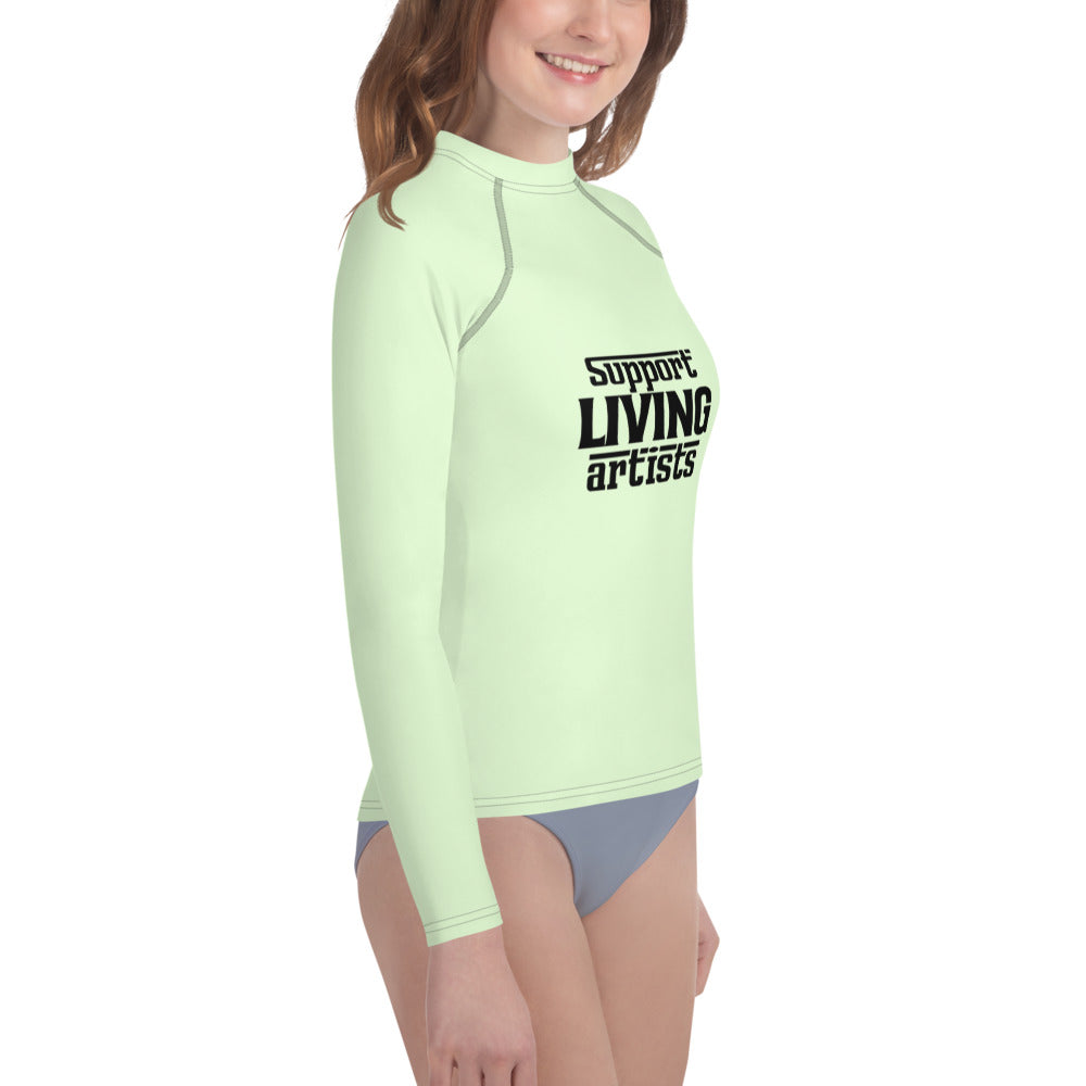 SUPPORT LIVING ARTISTS - Youth Rash Guard