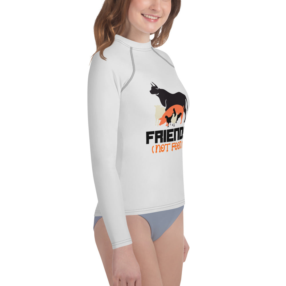 FRIENDS NOT FOOD - Youth Rash Guard