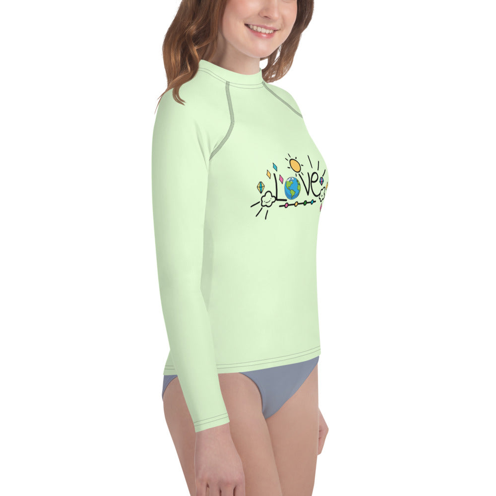 LOVE EARTH - Youth Rash Guard