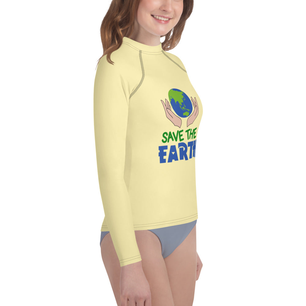 SAVE THE EARTH - Youth Rash Guard