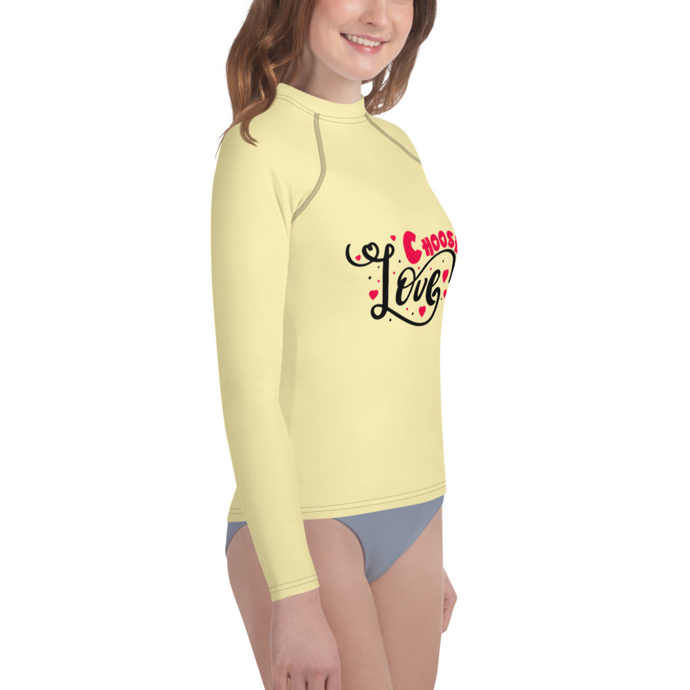 CHOOSE LOVE - Youth Rash Guard