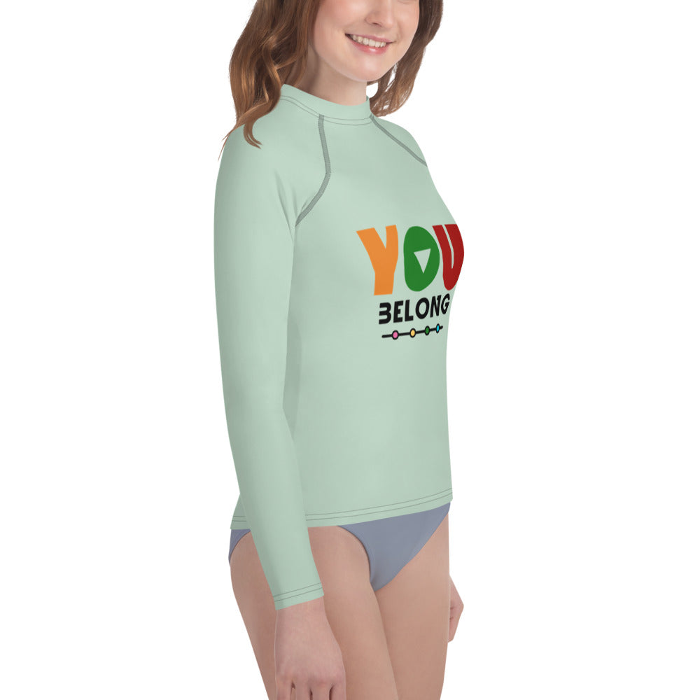 YOU BELONG - Youth Rash Guard