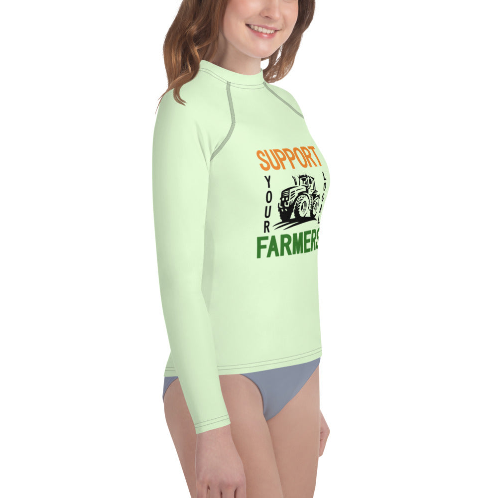 SUPPORT YOUR LOCAL FARMERS - Youth Rash Guard