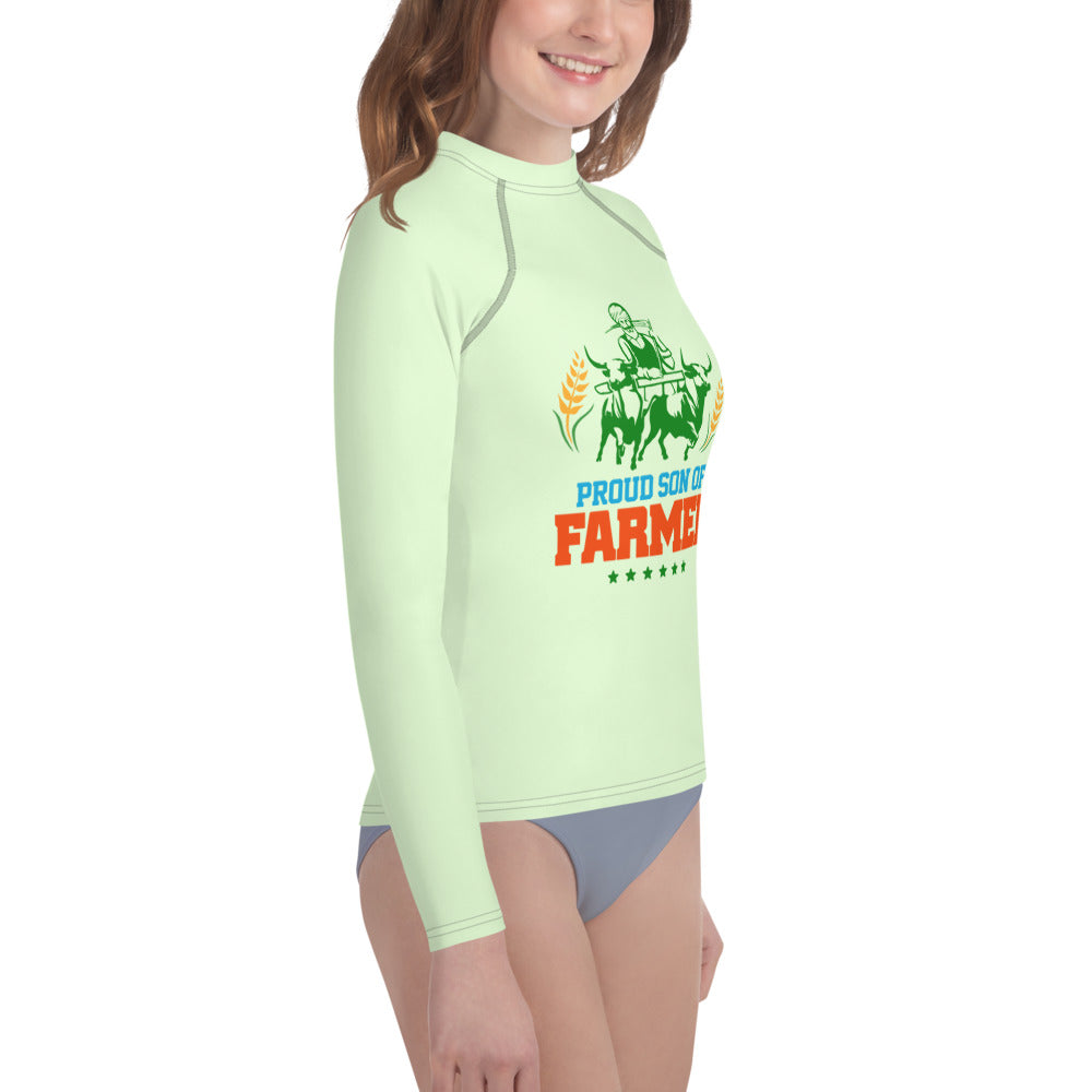 PROUD SON OF FARMER - Youth Rash Guard