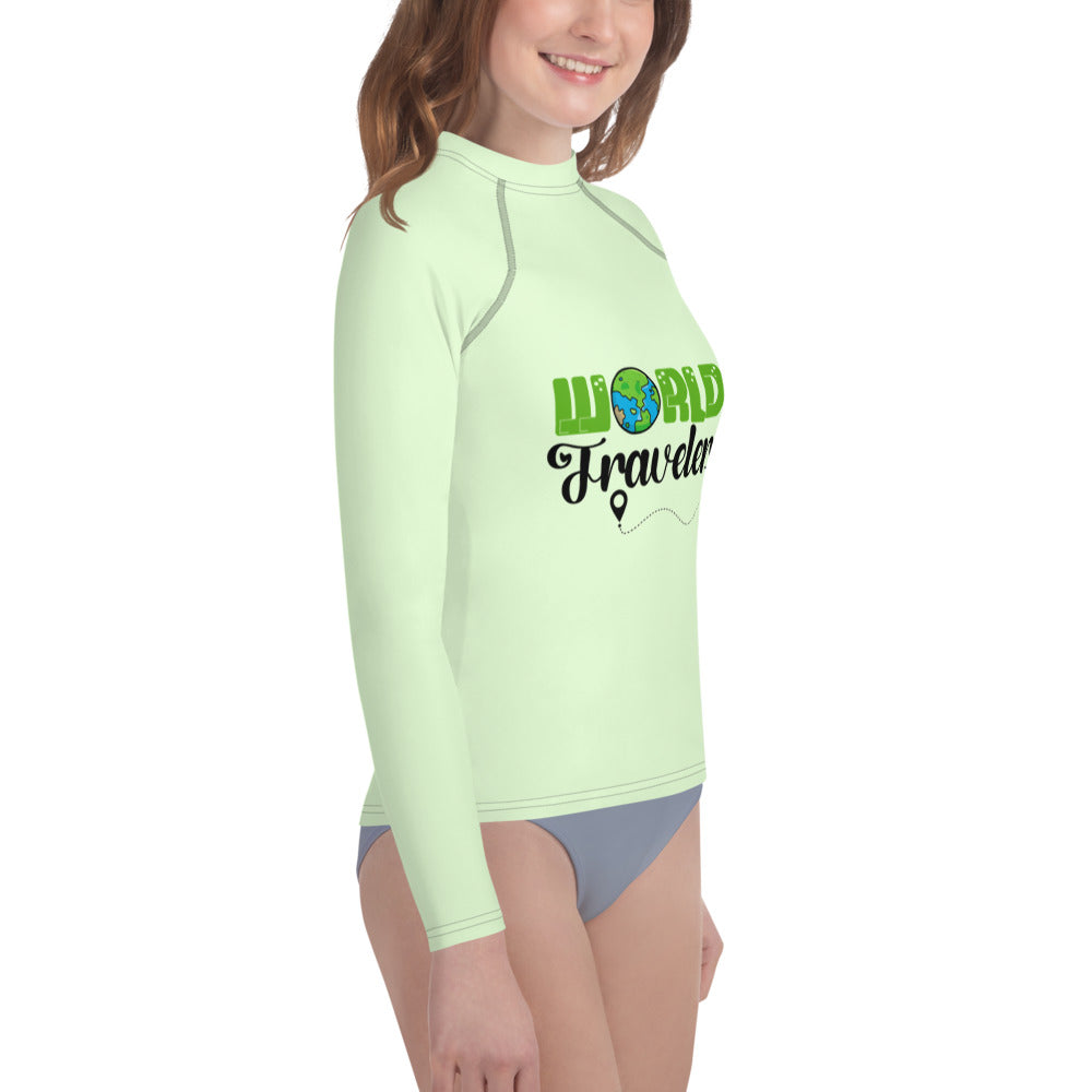 WORLD TRAVELER - Youth Rash Guard