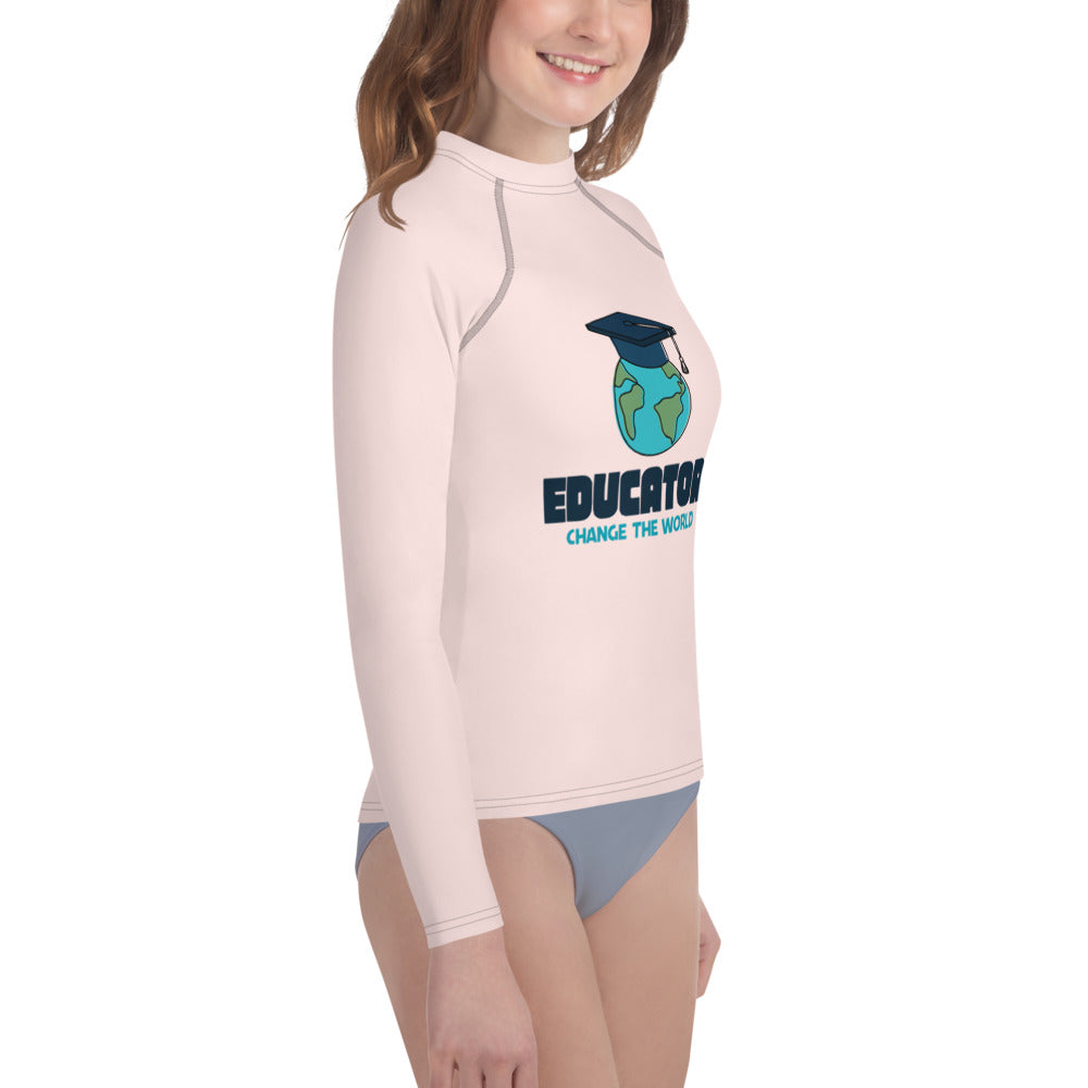 EDUCATORS CHANGE THE WORLD - Youth Rash Guard