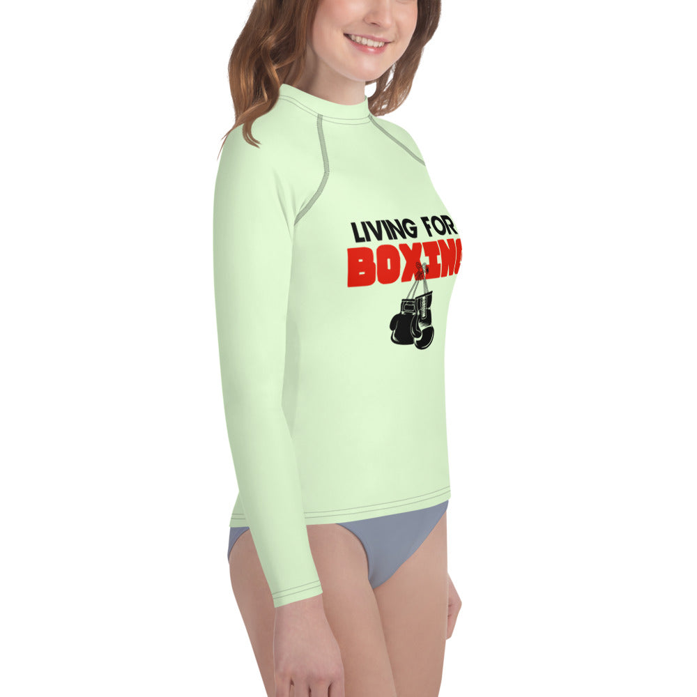 LIVING FOR BOXING - Youth Rash Guard