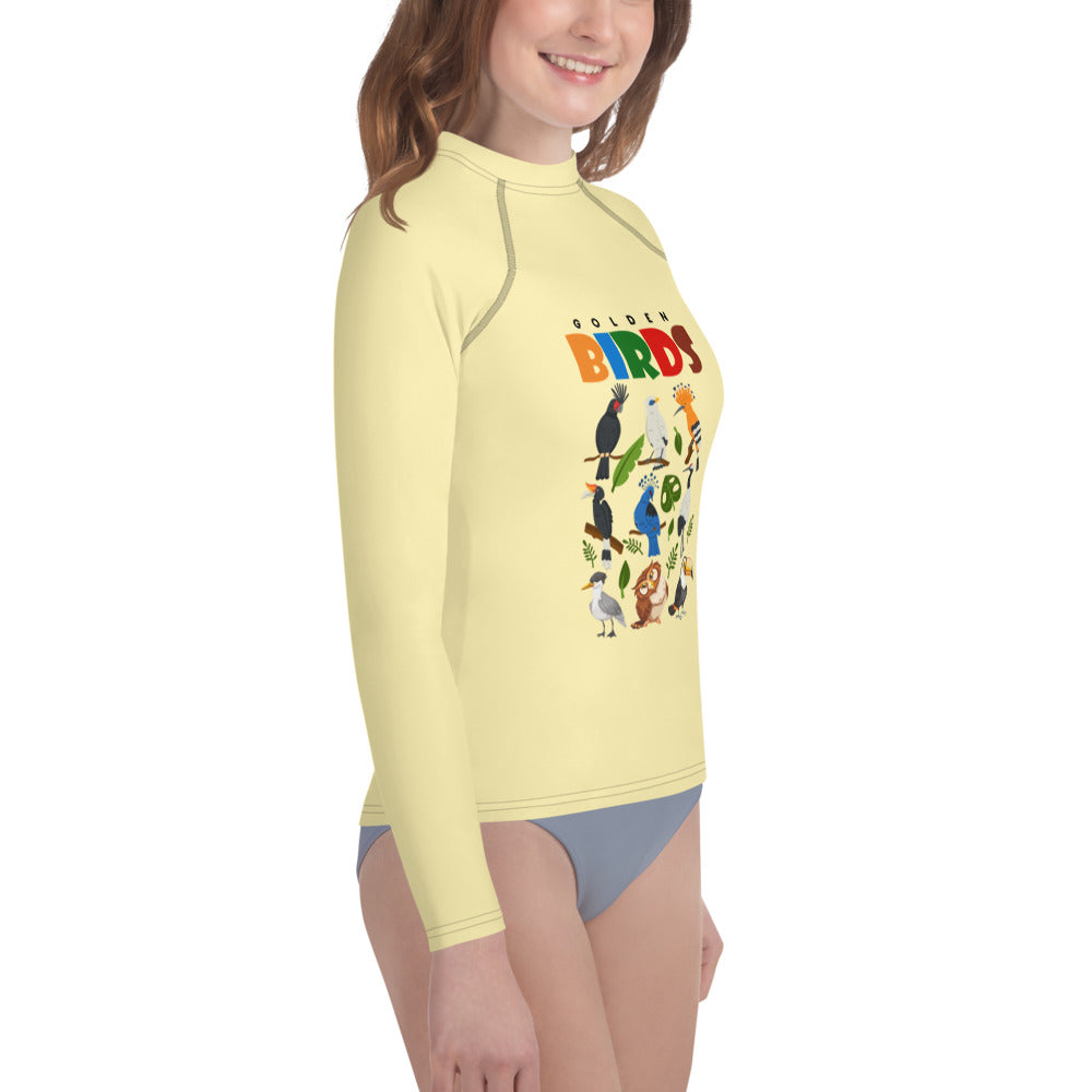 GOLDEN BIRDS - Youth Rash Guard