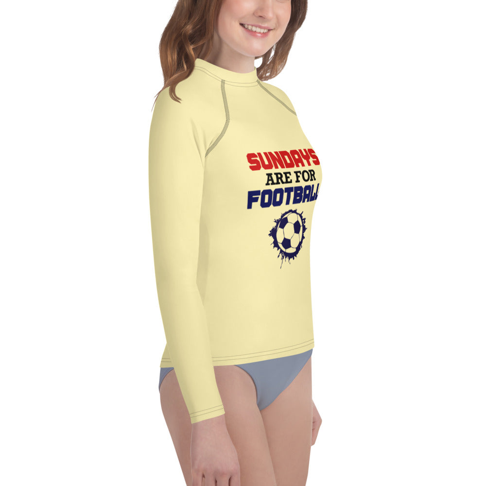 SUNDAYS ARE FOR FOOTBALL - Youth Rash Guard