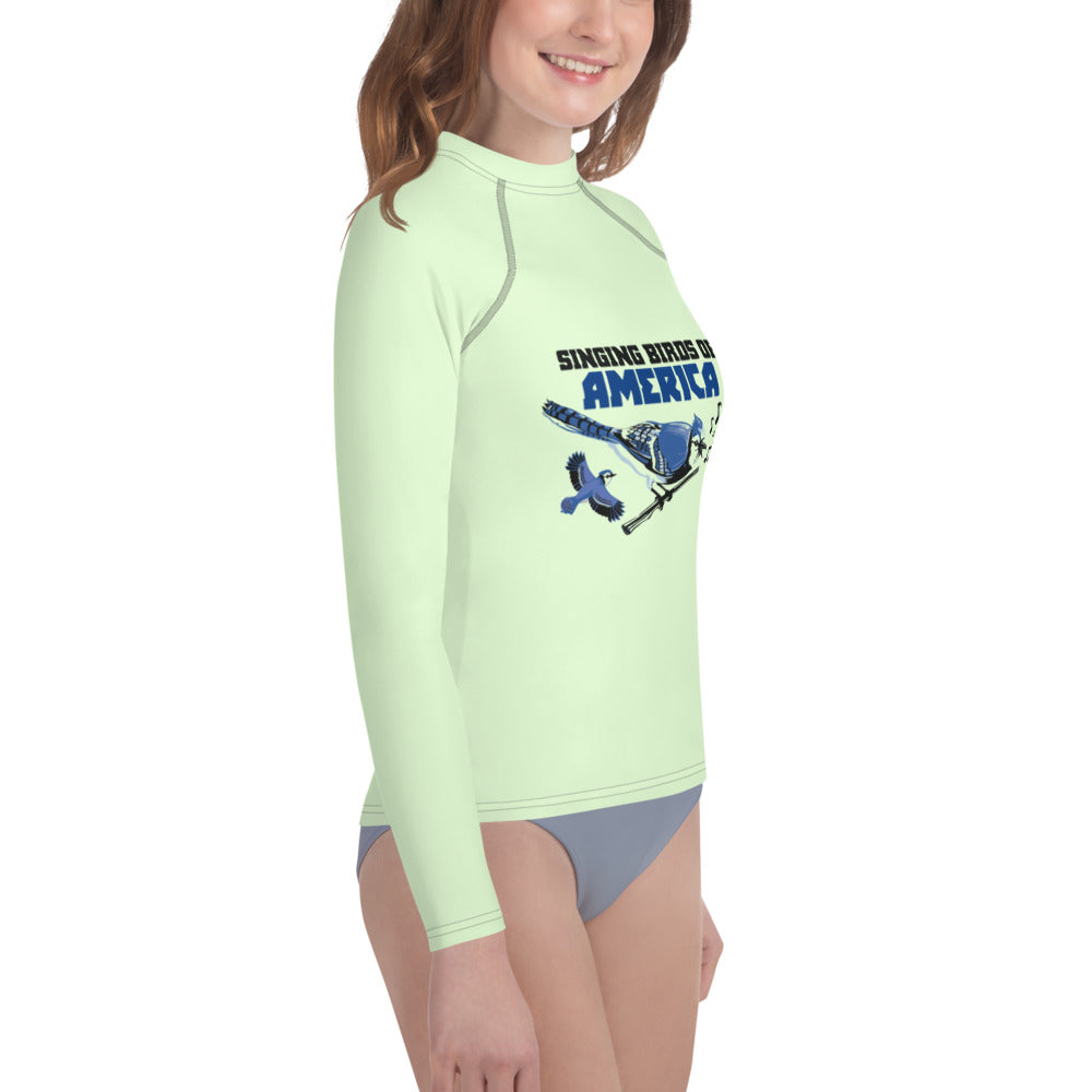 SINGING BIRDS OF AMERICA - Youth Rash Guard