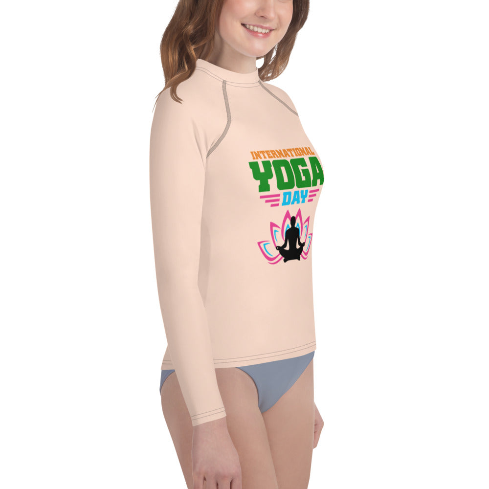 INTERNATIONAL YOGA DAY - Youth Rash Guard