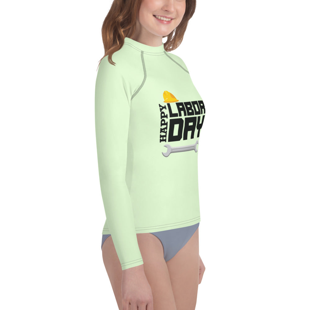 HAPPY LABOR DAY - Youth Rash Guard