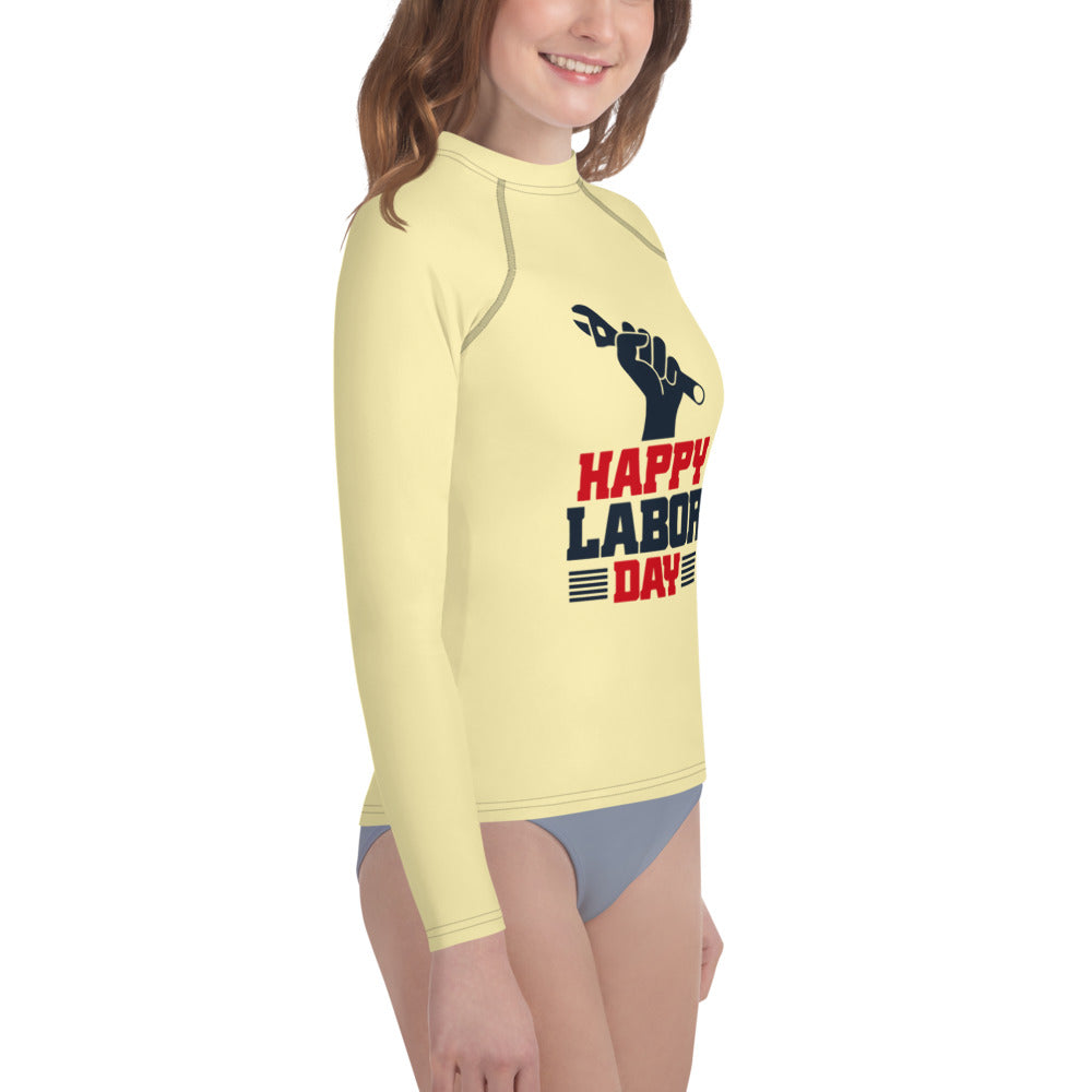 HAPPY LABOR DAY - Youth Rash Guard