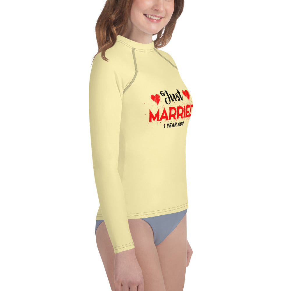 JUST MARRIED - Youth Rash Guard