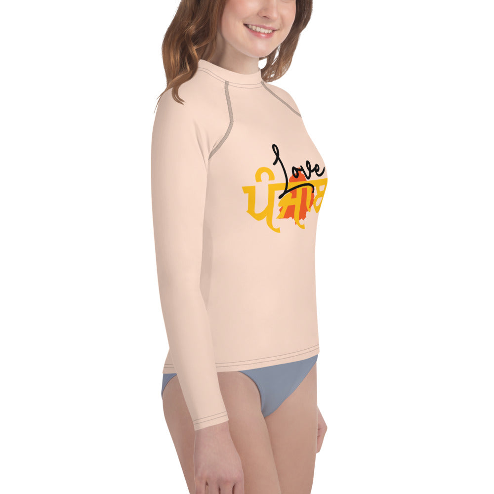 LOVE PUNJAB - Youth Rash Guard