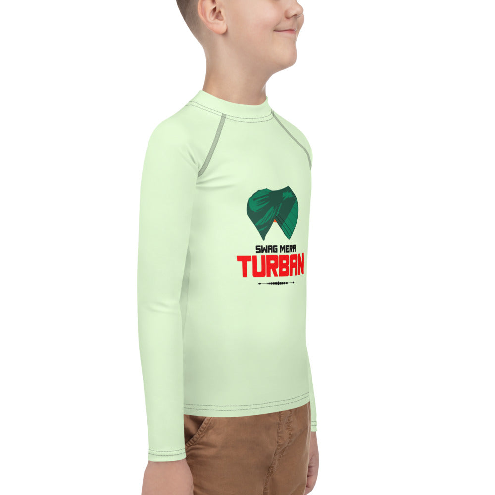 SWAG MERA TURBAN - Youth Rash Guard