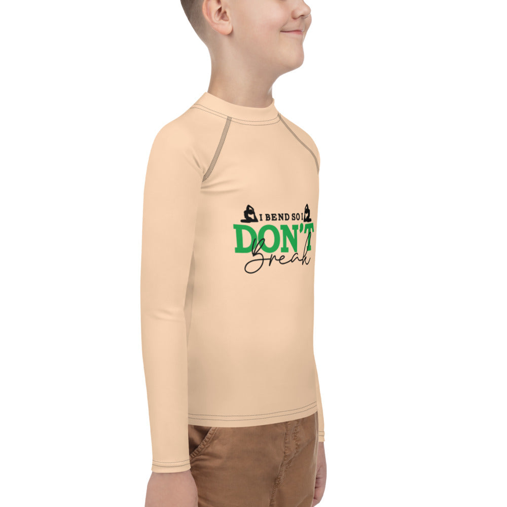 I BEND SO I DON'T BREAK - Youth Rash Guard