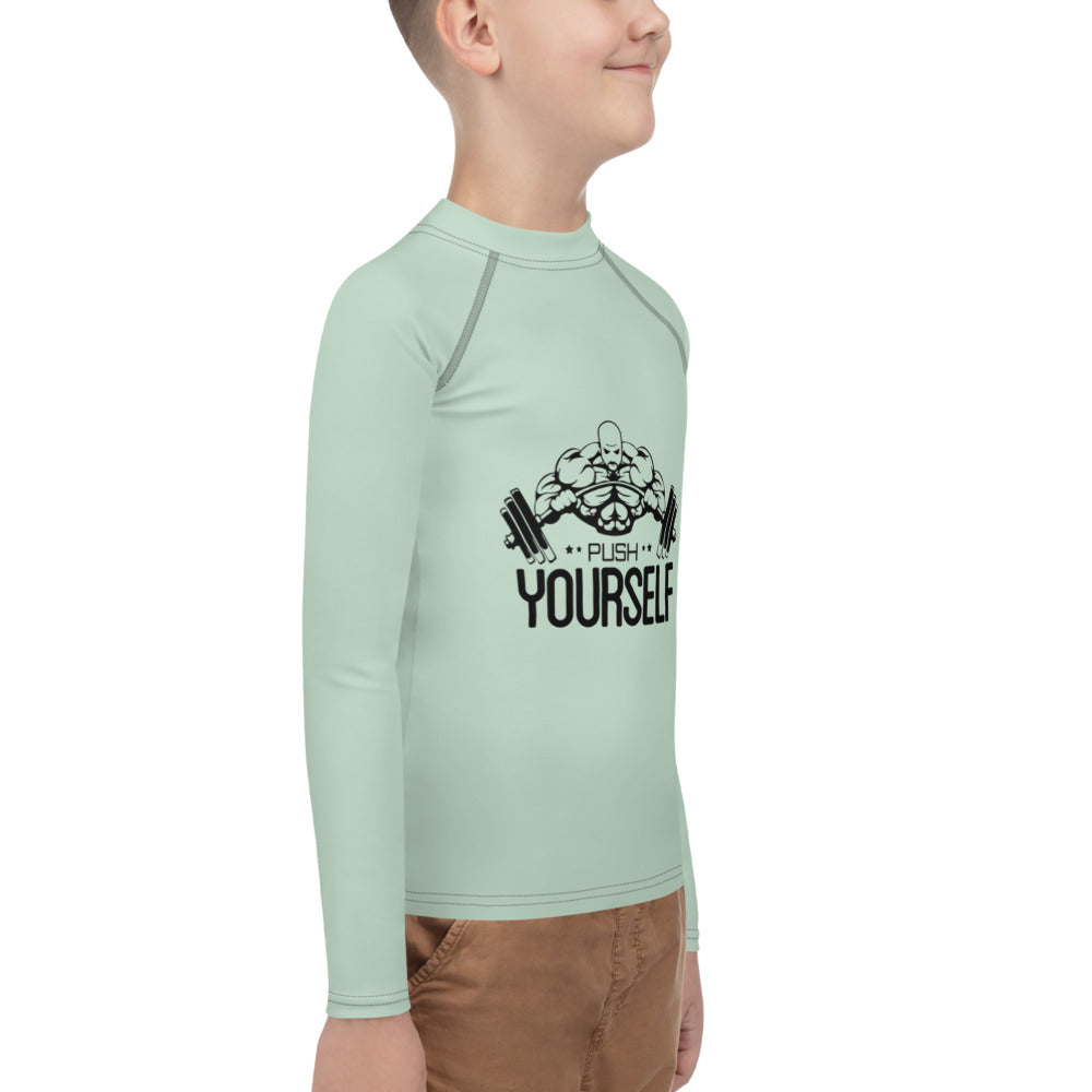 PUSH YOURSELF - Youth Rash Guard