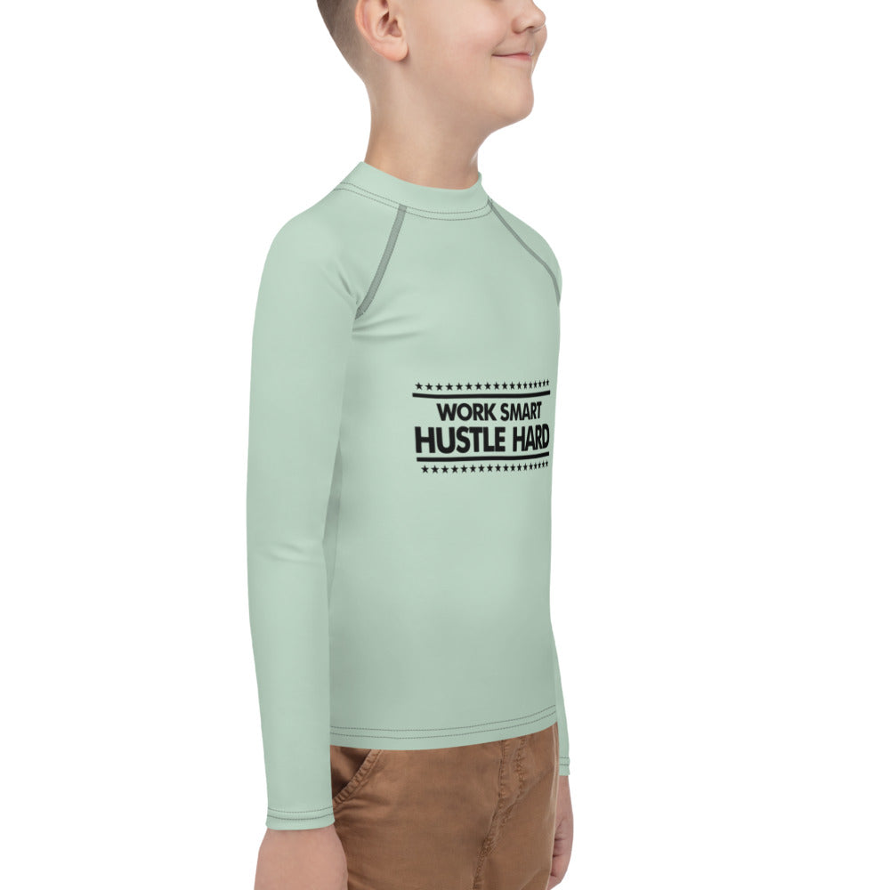 WORK SMART HUSTLE HARD - Youth Rash Guard
