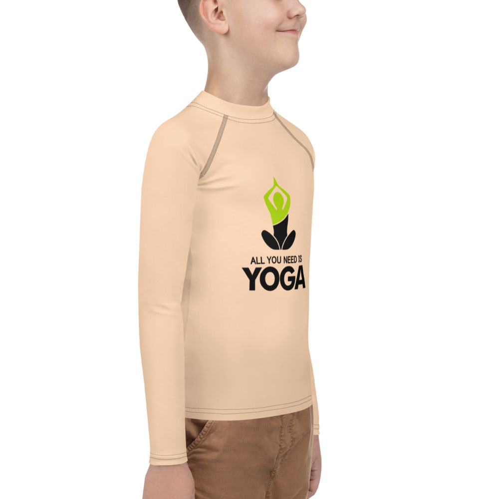 ALL YOU NEED IS YOGA - Youth Rash Guard