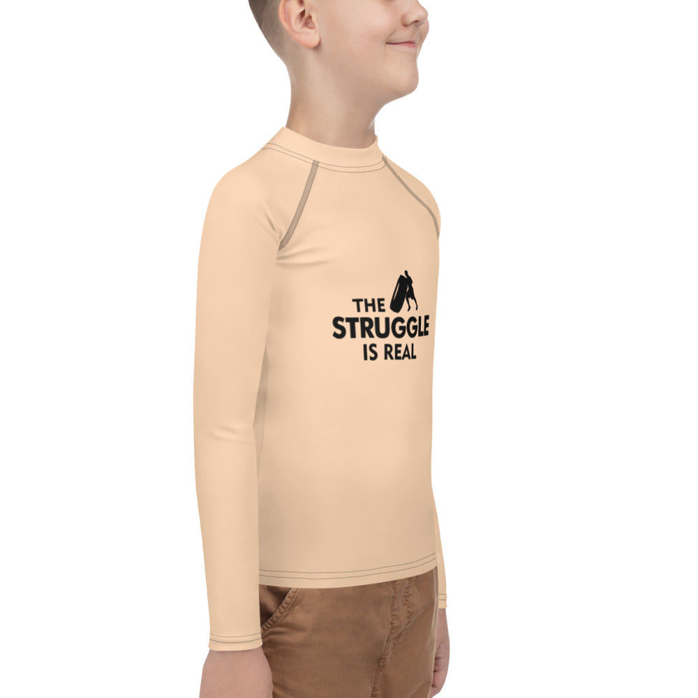 THE STRUGGLE IS REAL - Youth Rash Guard