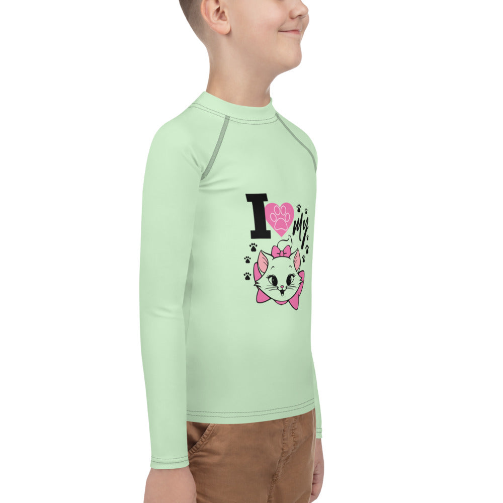 I LOVE MY CAT - Youth Rash Guard