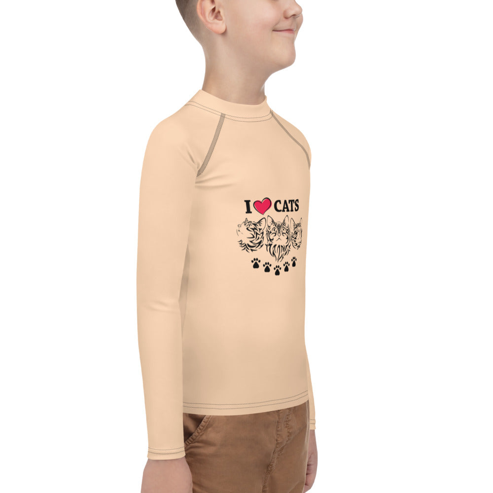 I LOVE CATS - Youth Rash Guard