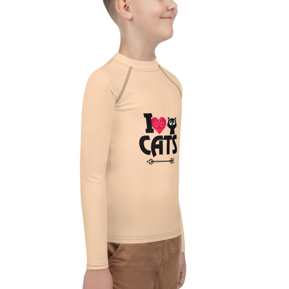 I LOVE CATS - Youth Rash Guard