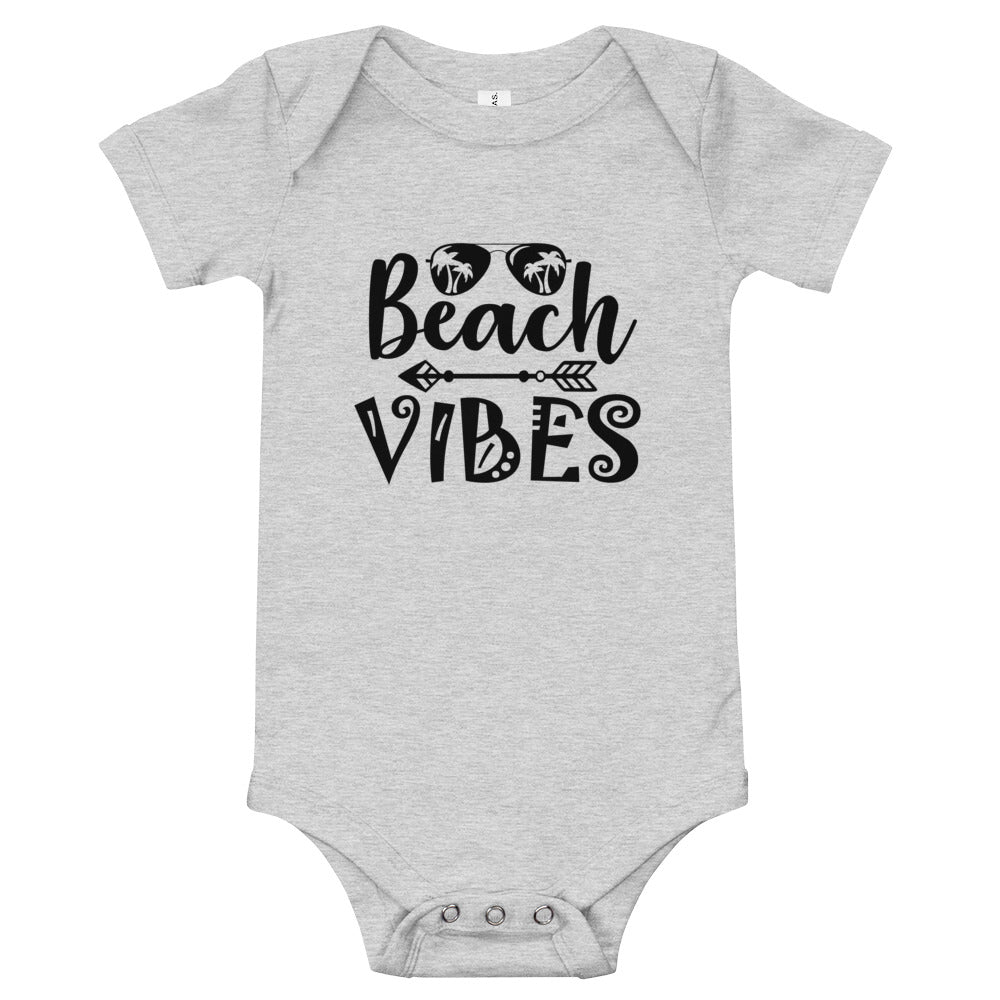 Beach Vibes- Baby short sleeve one piece