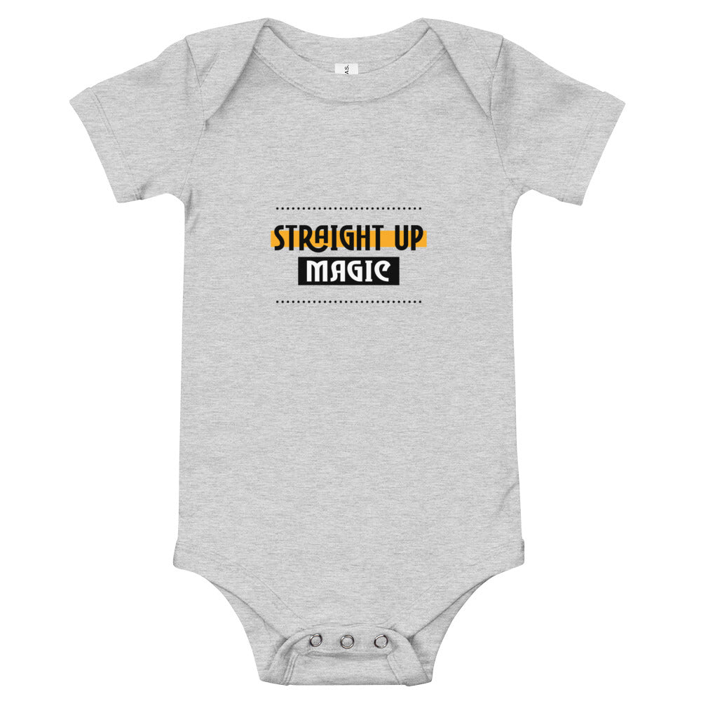 Straight up magic-- Baby short sleeve one piece