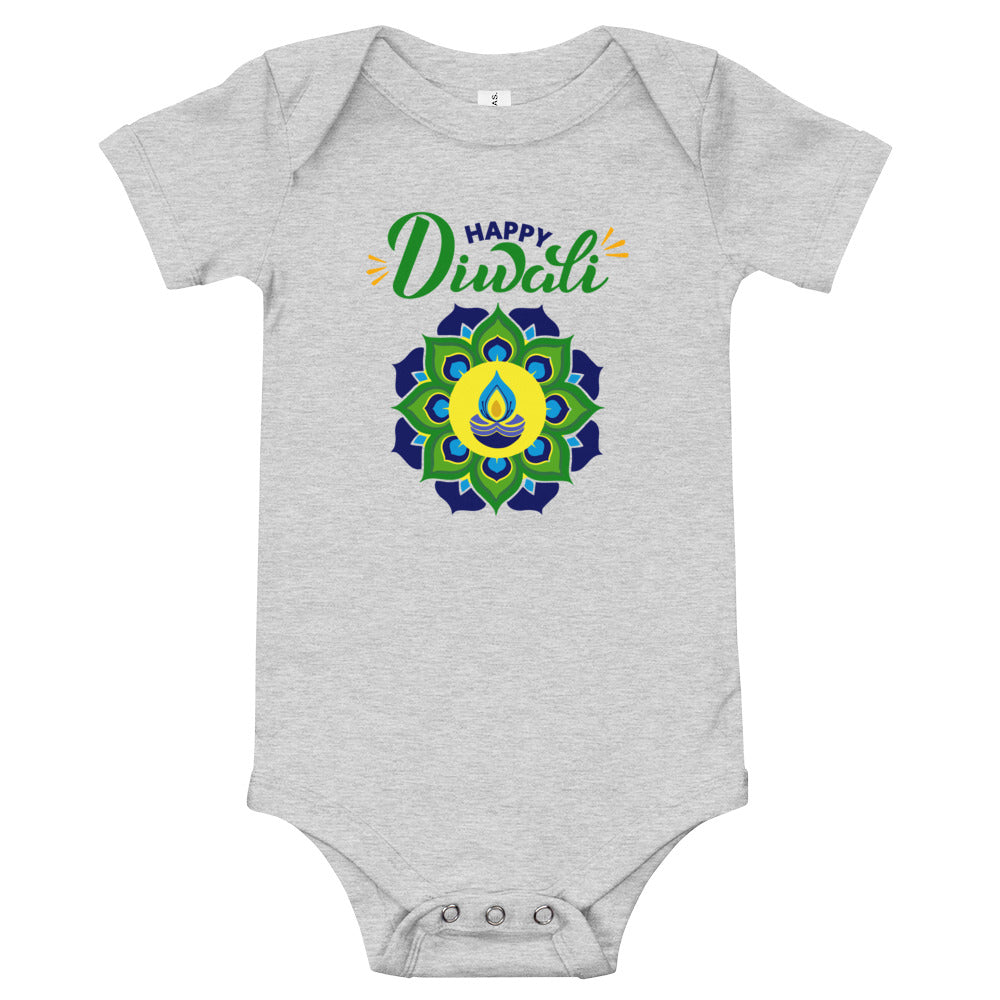 HAPPY DIWALI - Baby short sleeve one piece