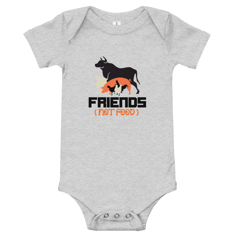 FRIENDS NOT FOOD - Baby short sleeve one piece