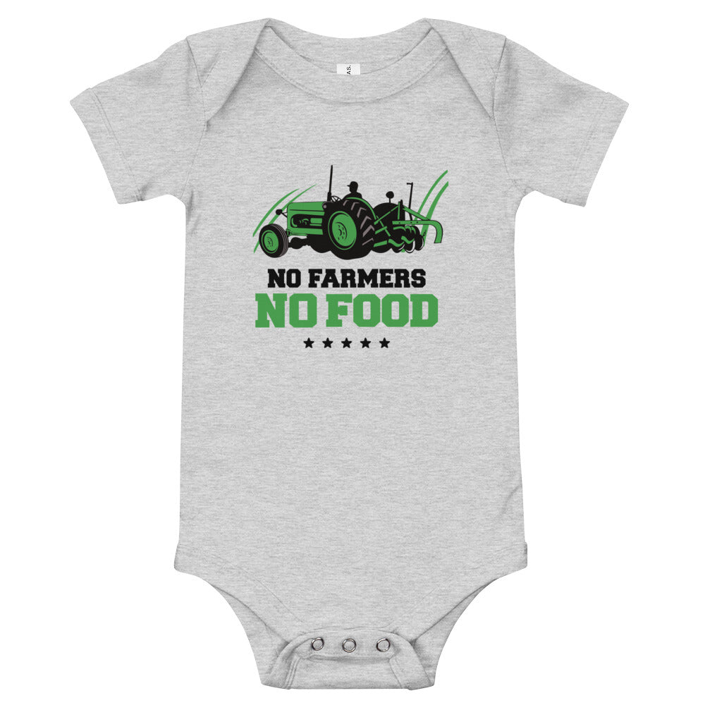 NO FARMERS NO FOOD - Baby short sleeve one piece