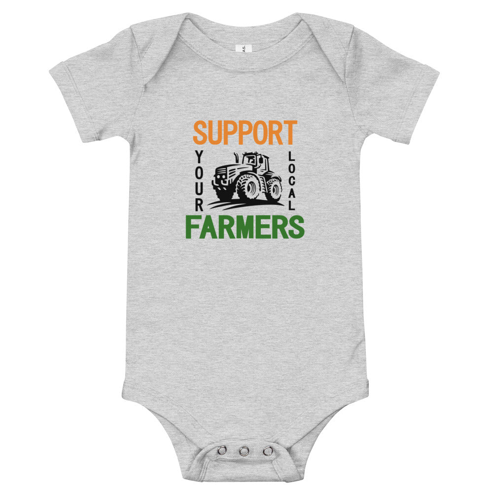 SUPPORT YOUR LOCAL FARMERS - Baby short sleeve one piece