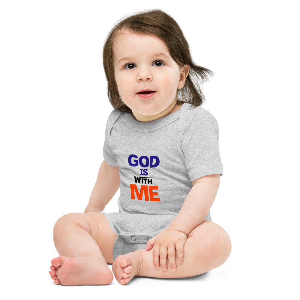 GOD IS WITH ME - Baby short sleeve one piece