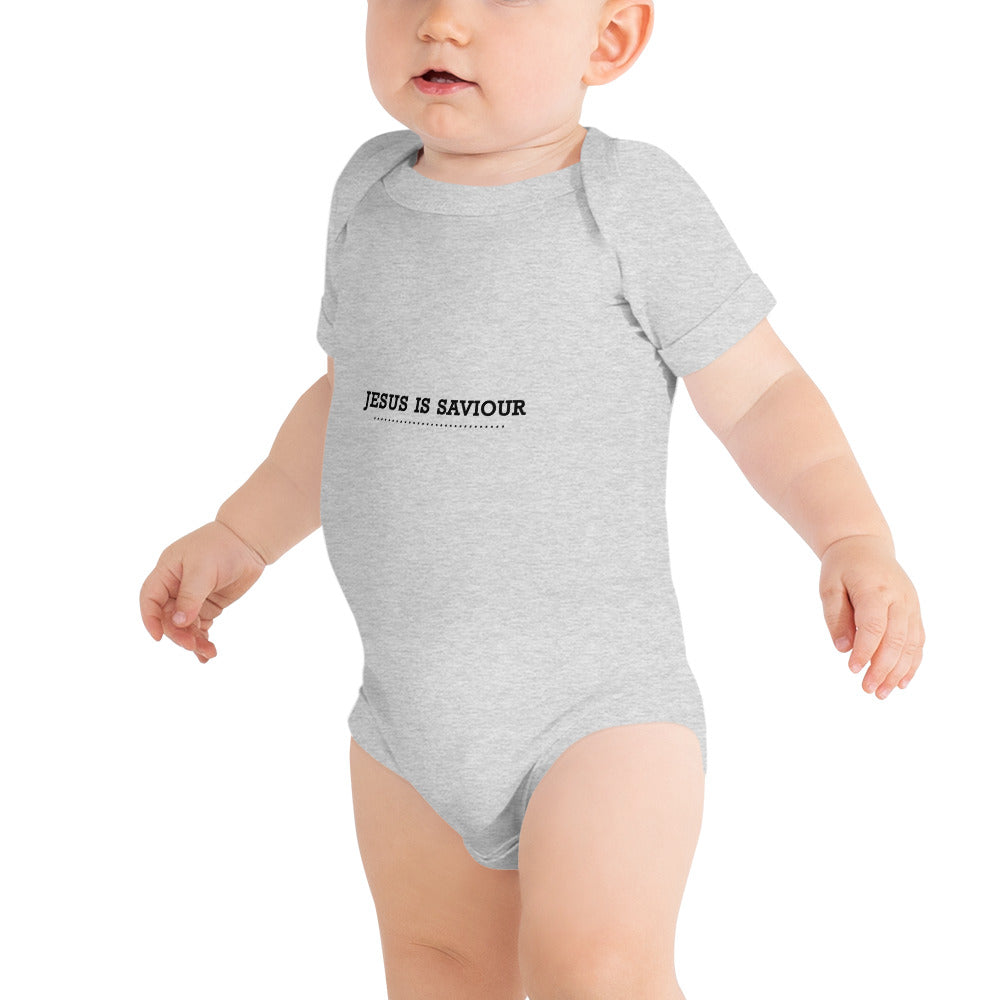 JESUS IS SAVIOUR - Baby short sleeve one piece