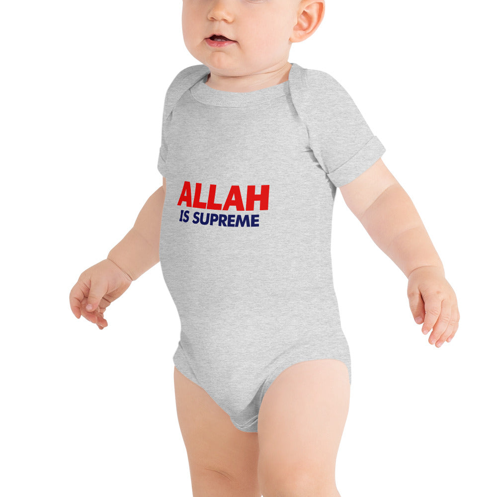 ALLAH IS SUPREME - Baby short sleeve one piece