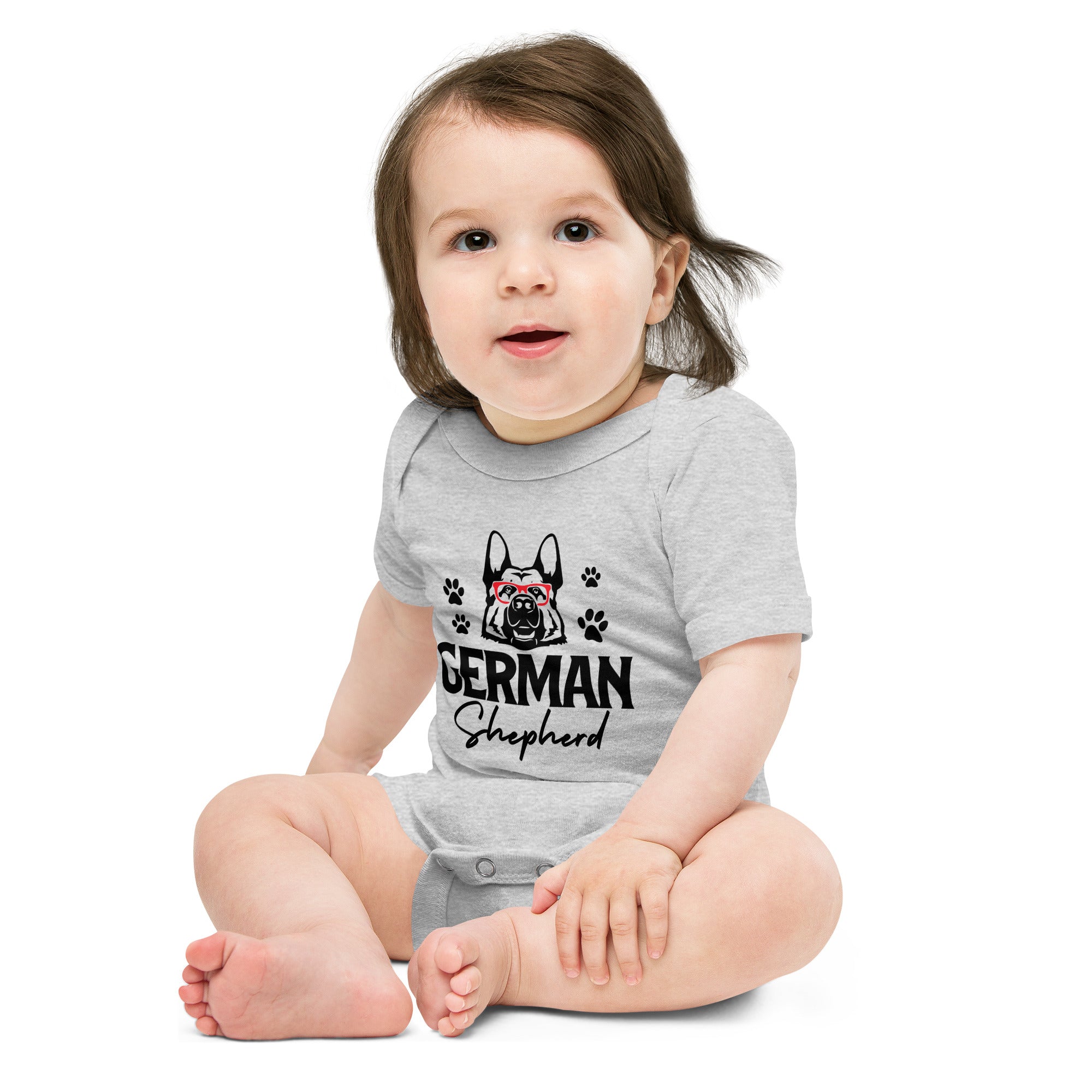 GERMAN SHEPHERD - Baby short sleeve one piece