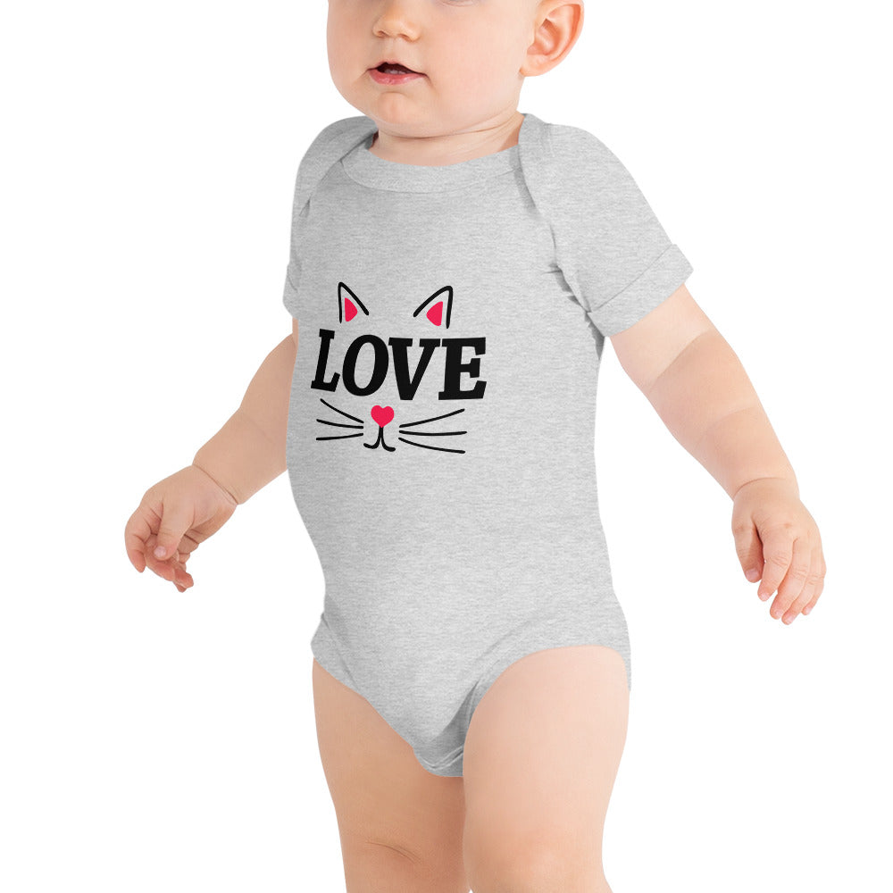 LOVE CATS - Baby short sleeve one piece