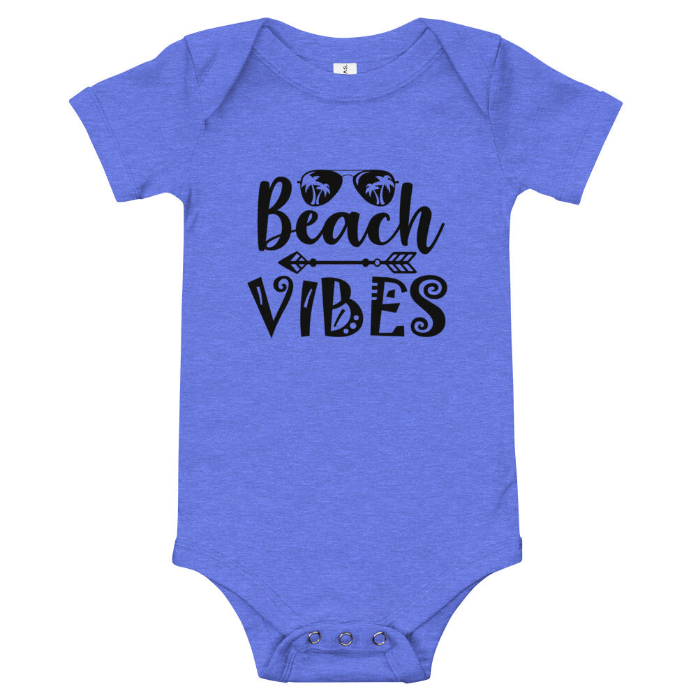 Beach Vibes- Baby short sleeve one piece